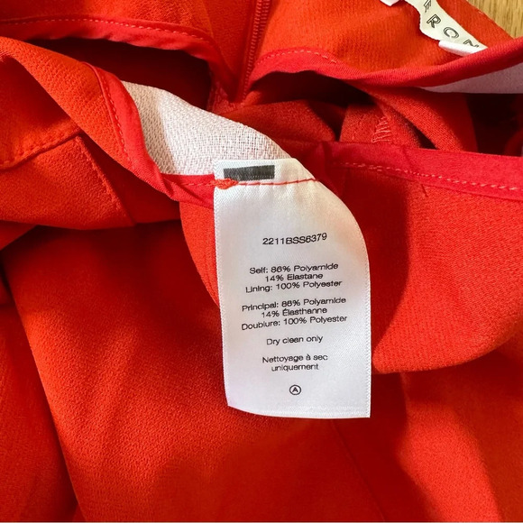 Veronica Beard Honolulu Scuba Pant in Flame Red 8 - Picture 6 of 6